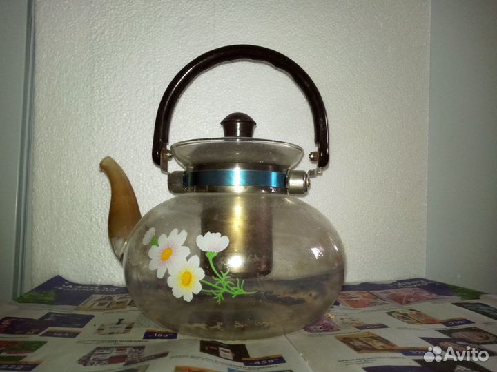 Чайник заварочный стеклянный