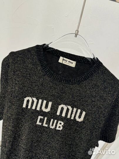 Кофта футболка трикотажная MIU MIU