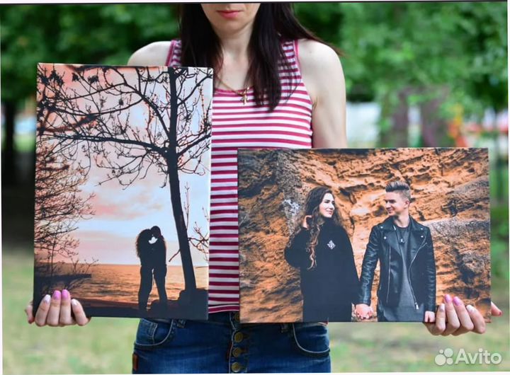 Романтический подарок портрет на холсте