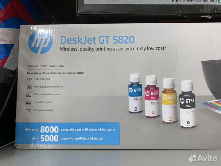 Цветной струйный принтер сканер 2в1 GT 5820