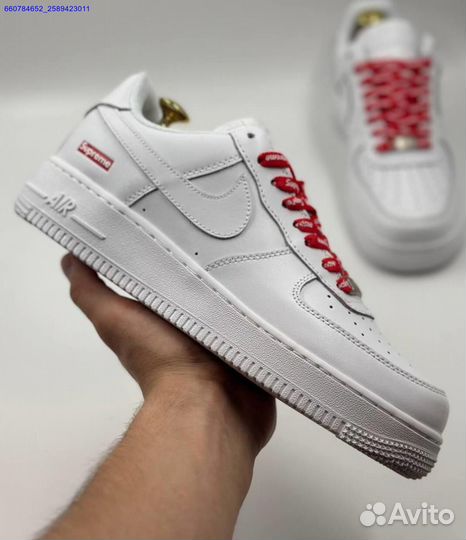 Кроссовки Nike Air Force 1 Low & Supreme (Арт.32245)