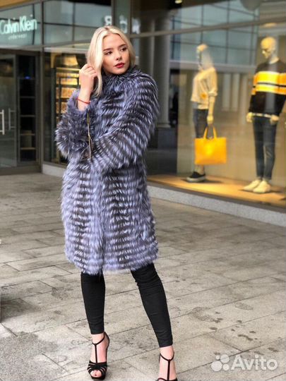 Шубы из чернобурки Длина 130 Размер 44До 50
