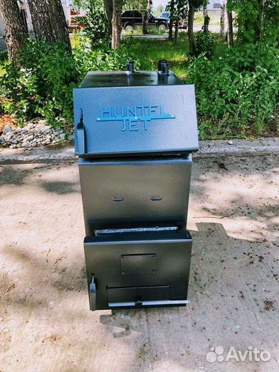 Твердотопливный котел с большой топкой