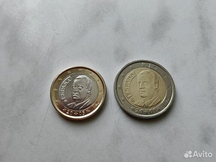 Набор монет евро Испании 2000-2006 года