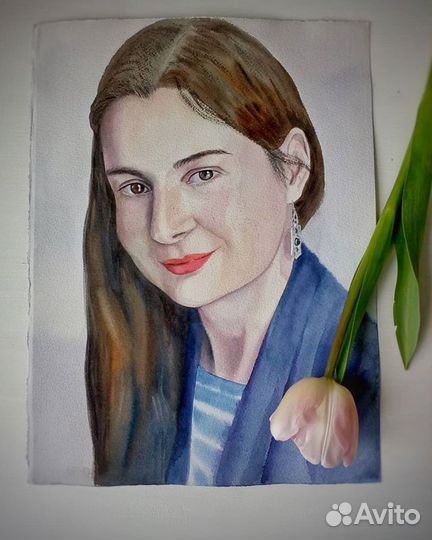 Портрет акварелью на заказ