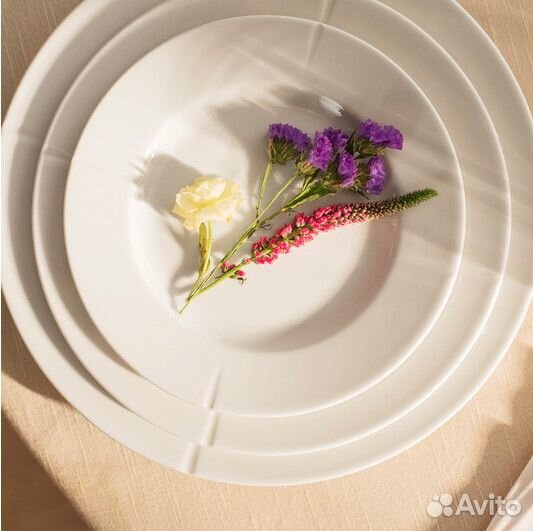 Тарелки фарфор, белые 27,25,23 см. Дания Rosendahl