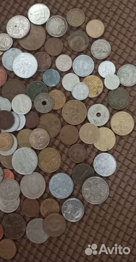 Набор иностранных монет. 165 штук без повторов
