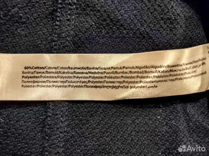 Пиджак трикотажный синий 146