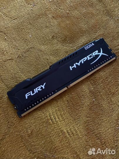 Оперативная память kingston hyperx fury ddr4 8gb