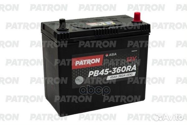 Аккумулятор patron asia 12V 45AH 360A (R+) B0 т