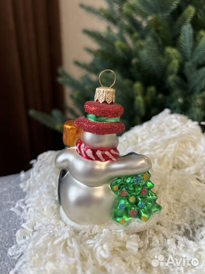 Ёлочные игрушки Снеговик и Сова Польша