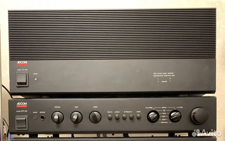 Усилители adcom GFA-555 mk-l, GFP-555 mk-l (USA)