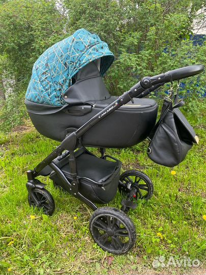 Коляска 2 в 1 эко кожа
