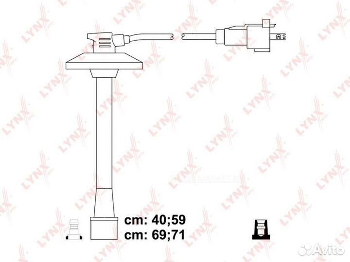 Lynxauto SPE7543 Комплект высоковольтных проводов