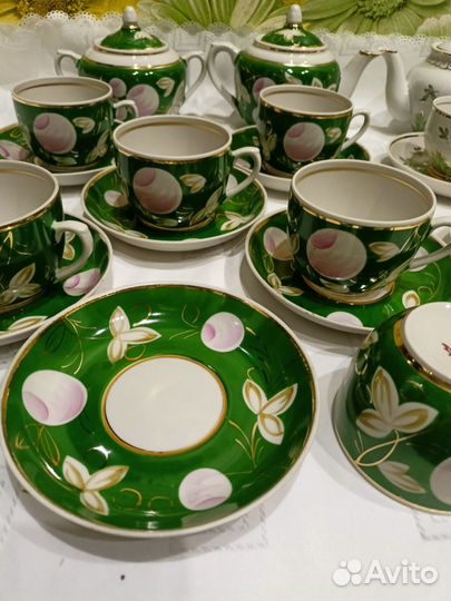 Сервизы разные кофейные,чайные,столовые ГДР