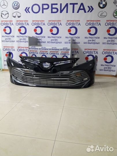 Бампер передний в сборе под покрас,Тойота Камри 70