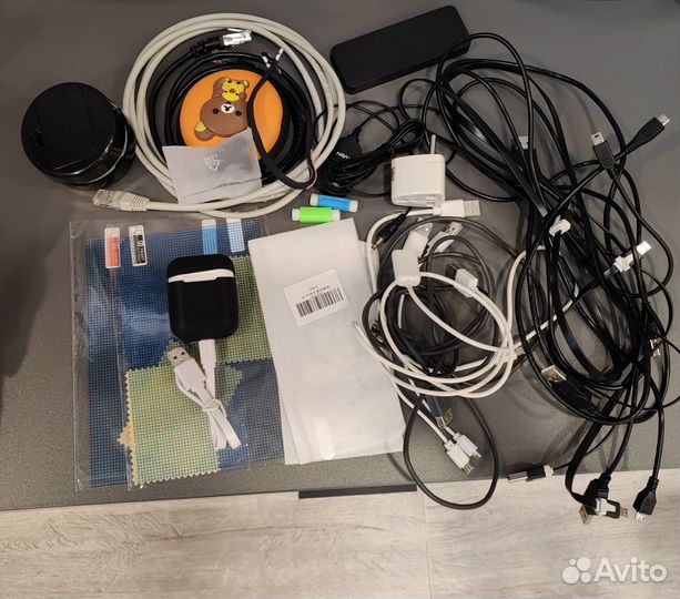 Powerbank, кабели mini USB, удлинители, пачкорды