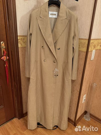 Max Mara (44,48ру)тренч, лен, оригинал