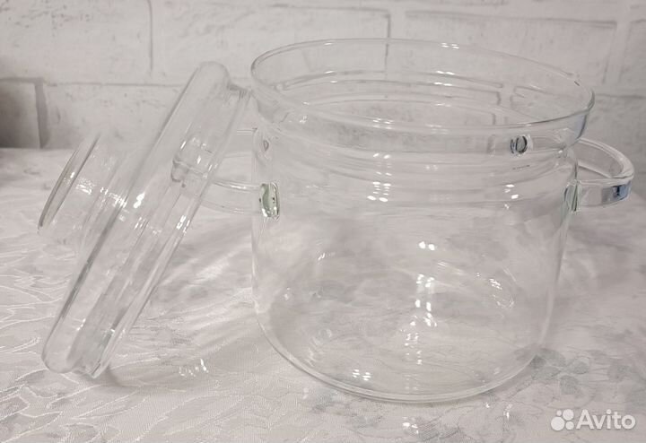 Кастрюля стеклянная