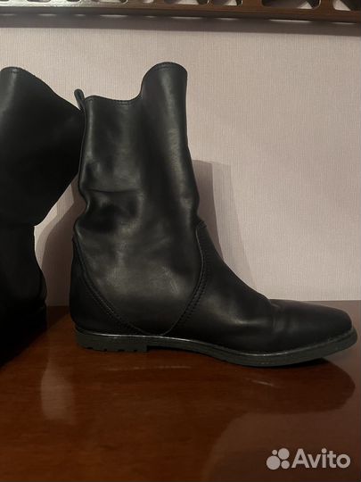 Полусапоги женские кожаные 39