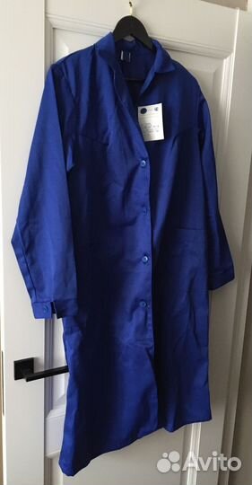 Спецодежда Женский синий халат 48-50