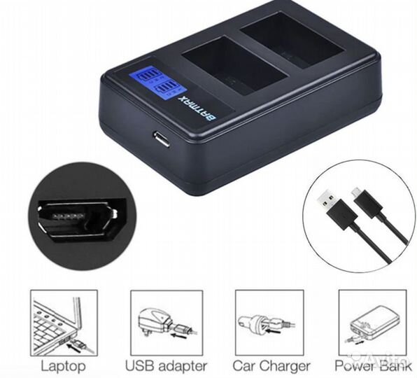 Комплект Зарядное + 2 Аккумулятора NP-FW50 2000mAh