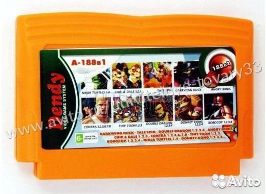 Dendy 188в1 A-188в1 darkwing duck+ chipdale 1.2.3+