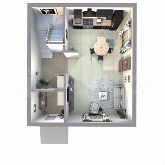 Дом 50 м² на участке 3 сот.