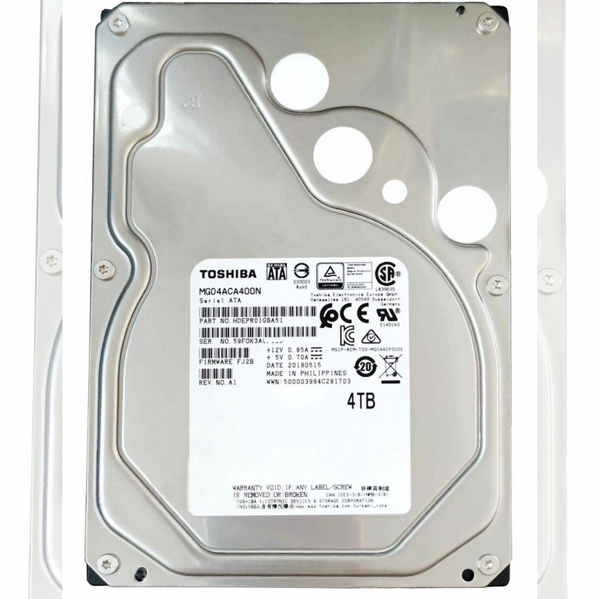 [MG04ACA400N] Жесткий Диск Toshiba 4tb Sata3 3,5" Mg04aca400n