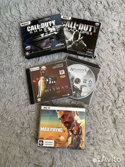 Игры call of duty, max payne, assassin's creed
