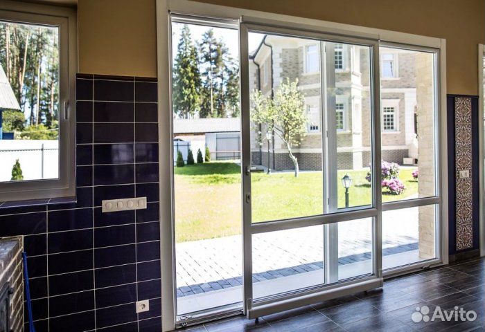 Двери раздвижные стеклянные