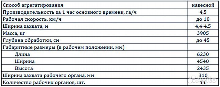 Плуг Rubarz ПЧ-4,5, 2023