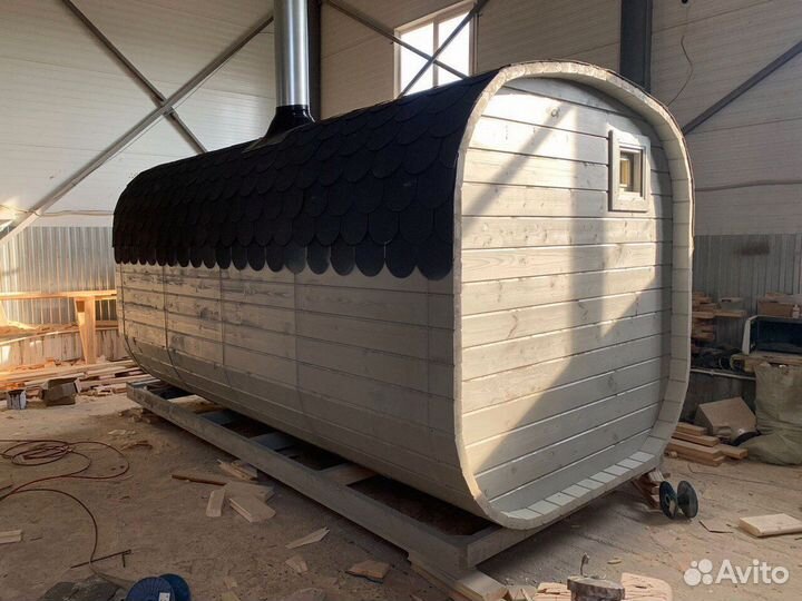 Баня-бочка квадро с доставкой