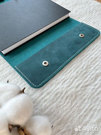 Кожаный ежедневник на кольцах А5 