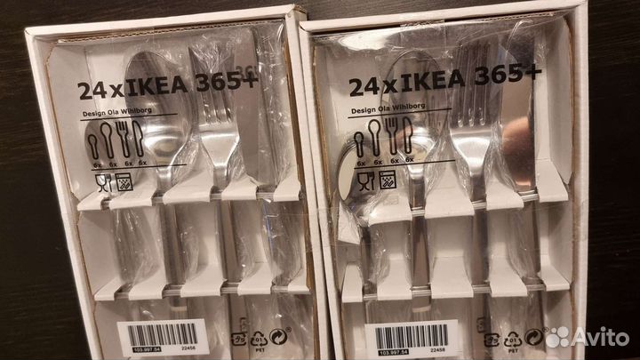 Столовые приборы новые Икеа