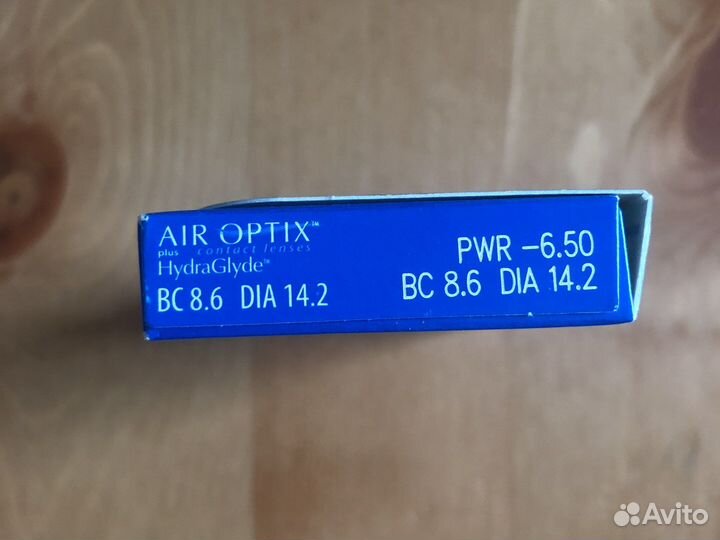 Линзы контактные air optix -6.50
