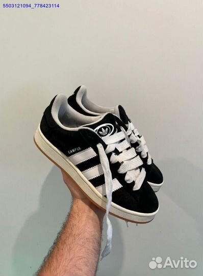 Кеды женские дутыши Adidas Campus 00s Black