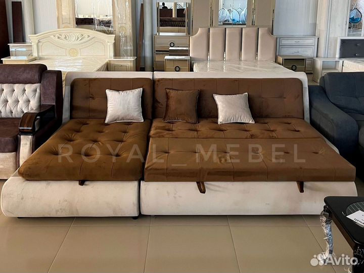 Большой угловой диван / диван раскладной