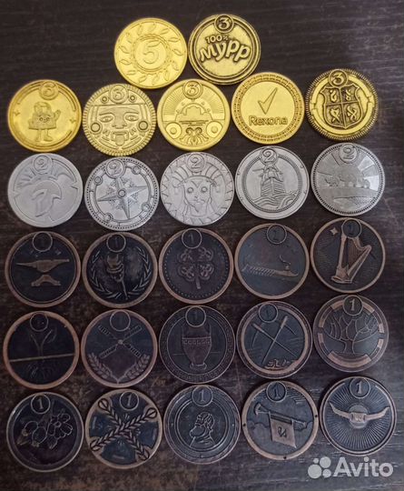 Поштучно и полные коллекции монеты пятëрочка 5