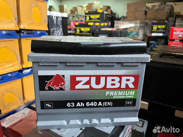 �Аккумулятор 63 Ач 640A Zubr Premium Exide