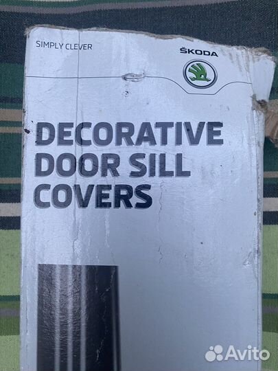 Накладки на пороги шкода суперб