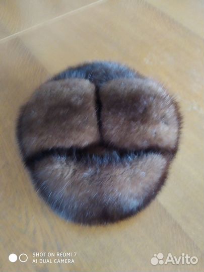 Норковая шапка мужская