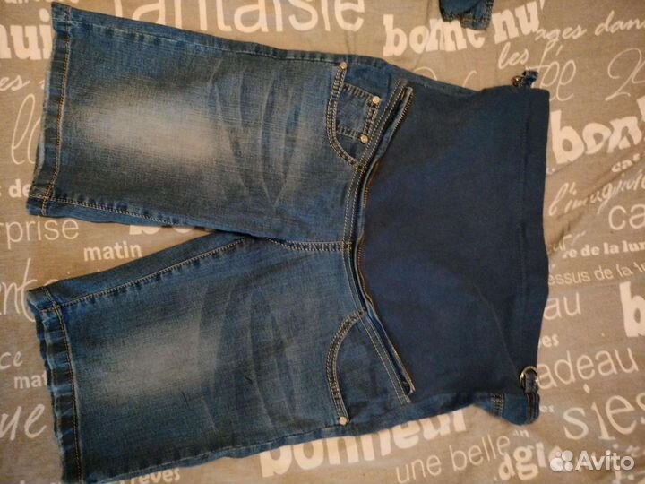 Джинсовый комбинезон для беременных