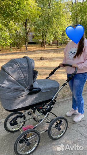 Детская коляска 2 В 1 tako acoustic серая