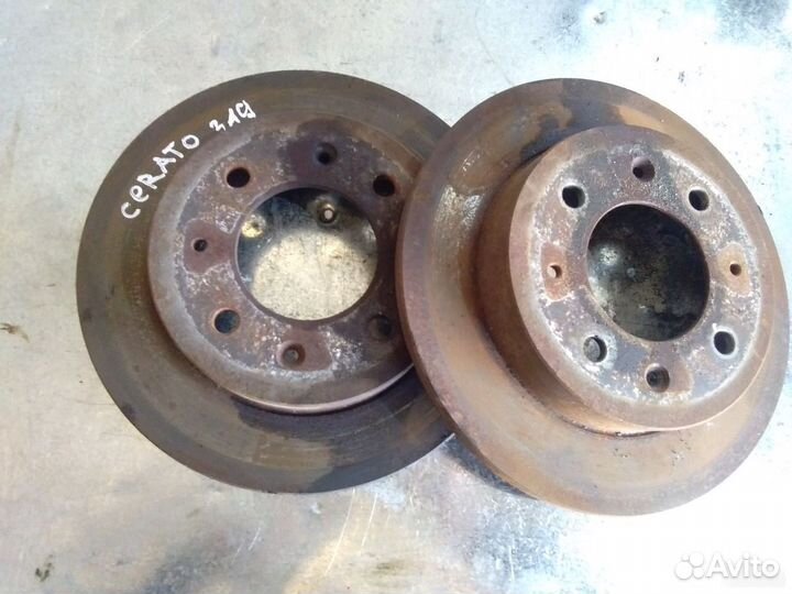 Диск тормозной зад. Kia Cerato 1