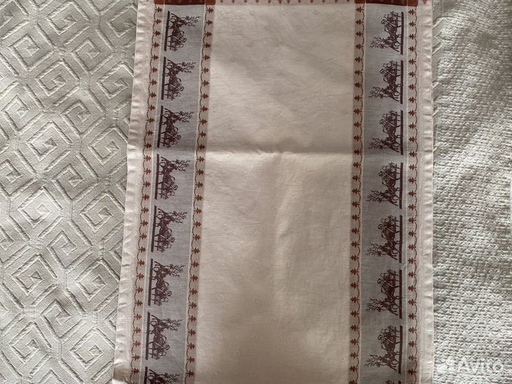 Дорожка новогодняя текстильная на стол хлопковая