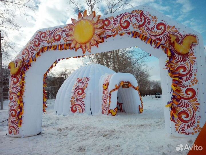 Надувной купол ангар диаметр 7 метров
