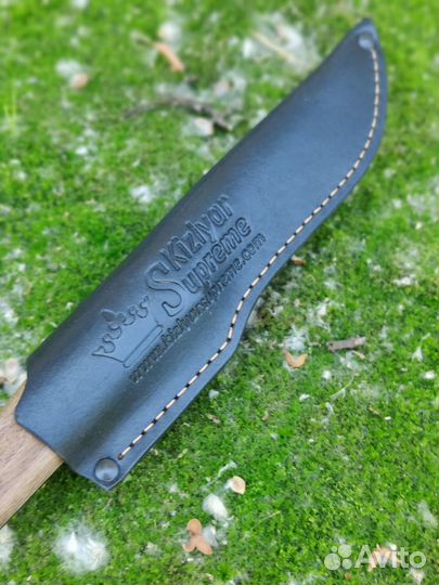 Нож sturm AUS-8 SW WH LS (StoneWash, Walnut Handle