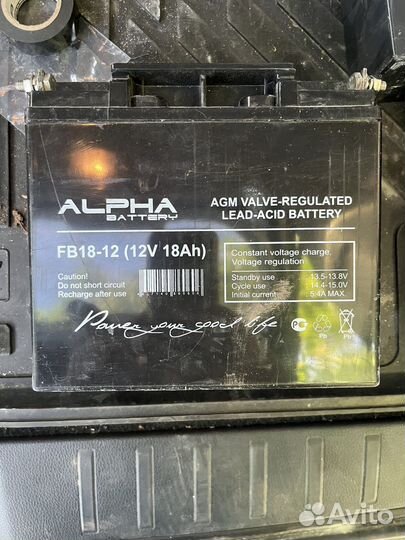 Аккумулятор alfa battery FB 18-12