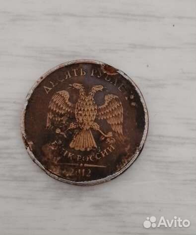 Продам манету10руб2012г(зоводской брак)